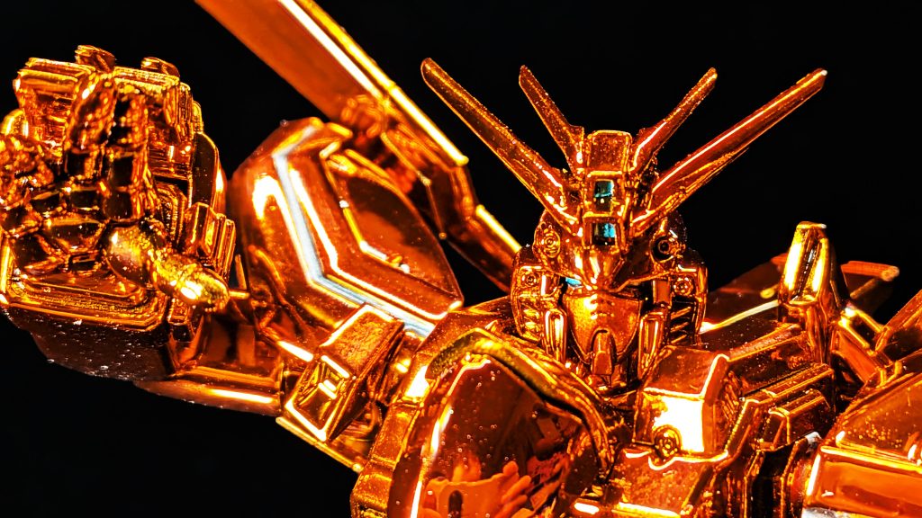 HGゴッドガンダム（ハイパーモード）をメッキ塗装で再現しました