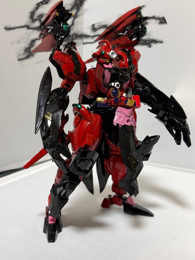 ブラックホールブレイク！！！手甲エボルティグラスパーは30msのメカニカルユニットを改造して再現両肩部の進化生命体エボルティヴォイダーはルプスのバインダーとハシュマルの爪でそれっぽく再現