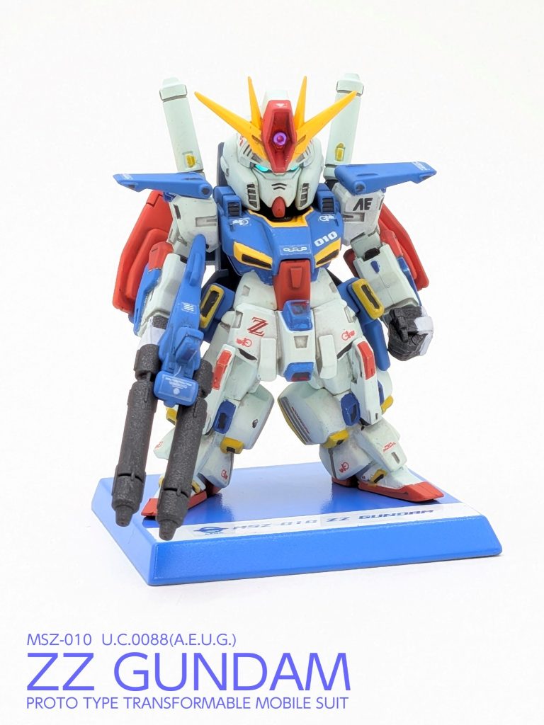 【塗装済み完成品】FW GUNDAM CONVERGE #30 ZZガンダム（Ver.Ka風ディティールアップ）–4枚目/制作者：SHIUMAI MODELS