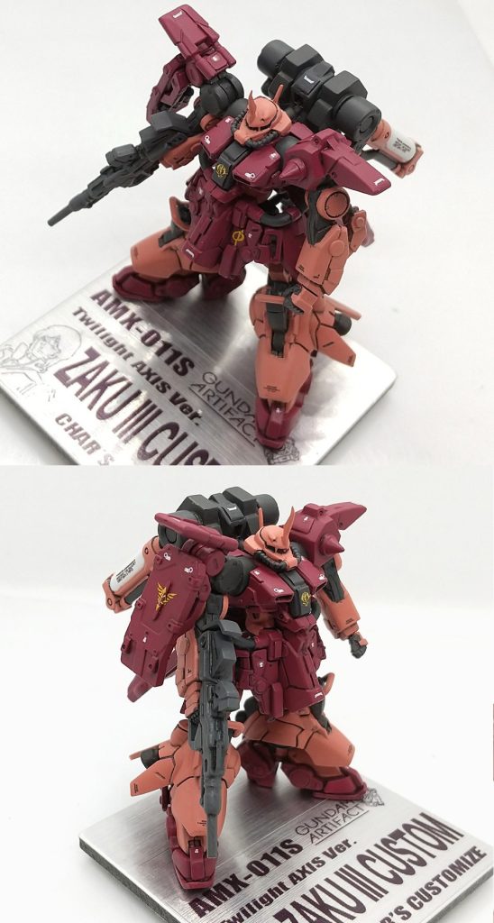 改修塗装完成品 ザクIII改 シャア専用（Twilight AXIS Ver.）AMX-011S ガンダムアーティファクト–2枚目/制作者：ランゼル