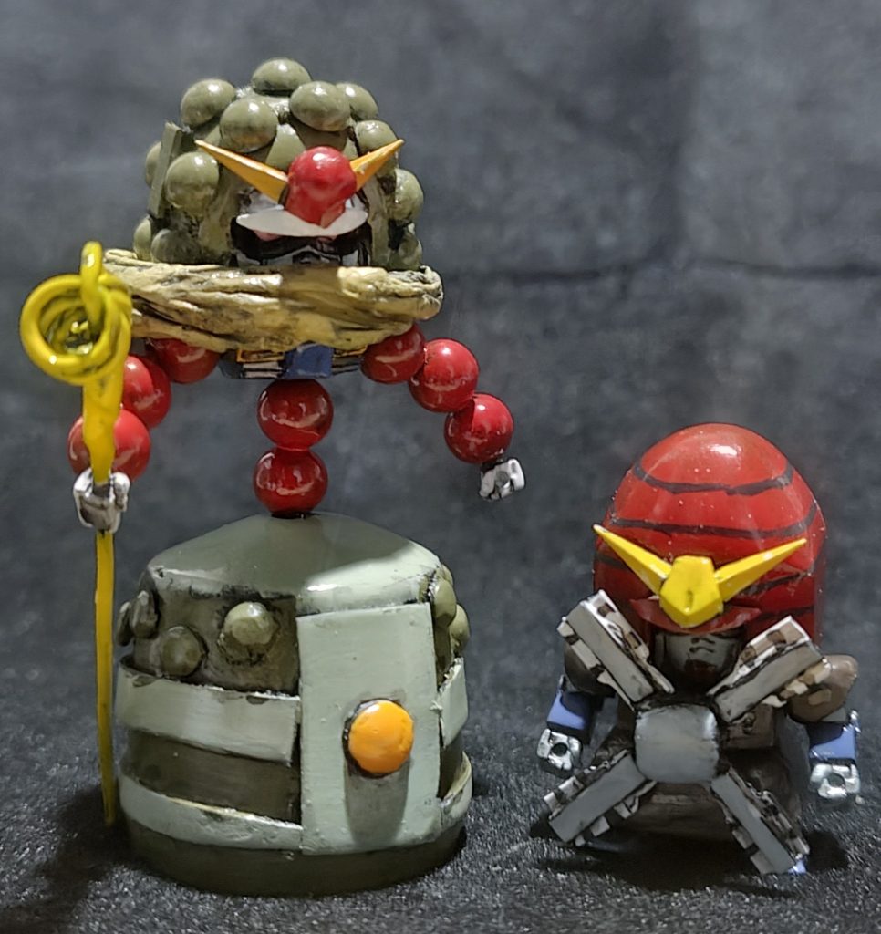 ネーデルガンダムと。同じくらいの大きさにするのは無理でした 笑