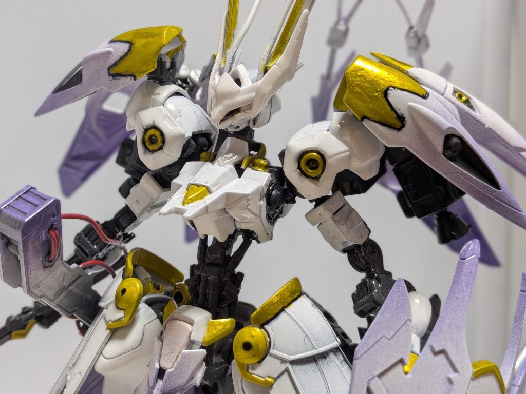 アップ こう見るとガンダムフレームから大きくスタイルがかけ離れております()ガンダムフレーム2個使いました!