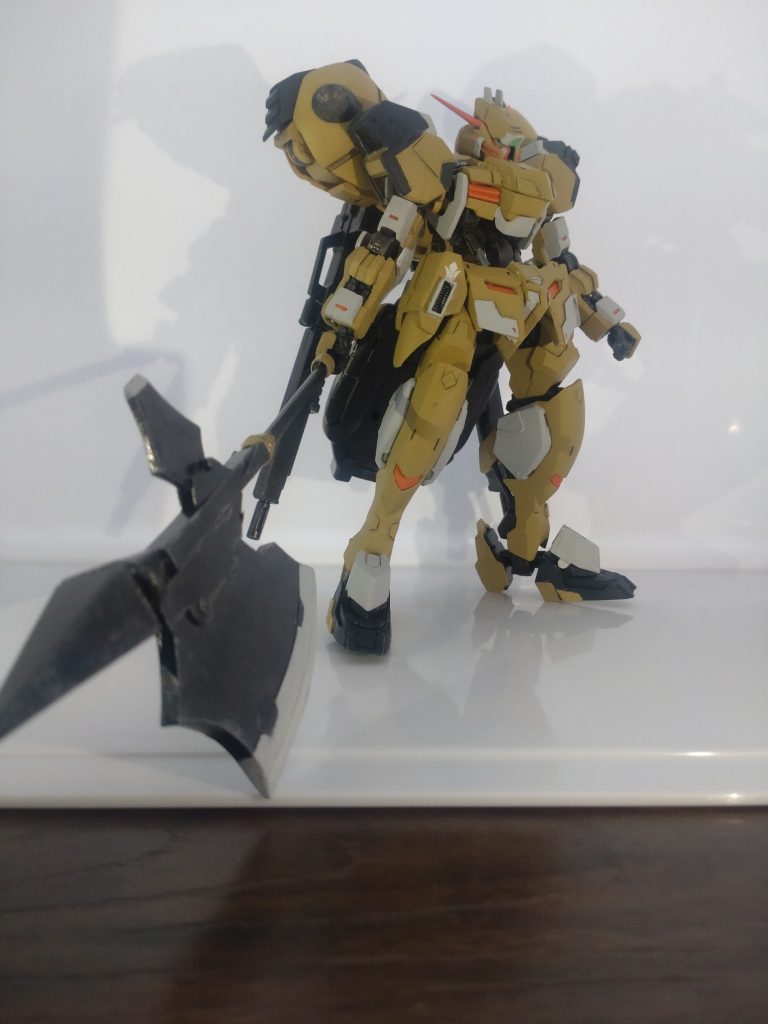 自作ハルバード装備