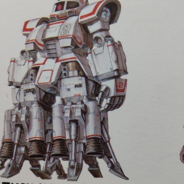 タコザク製作。太もも側面。スラスターのような出っ張りがあるが形が悪すぎるので穴を開け直してプラ棒を突っ込んで埋める。設定画でも穴などない。（3枚目）