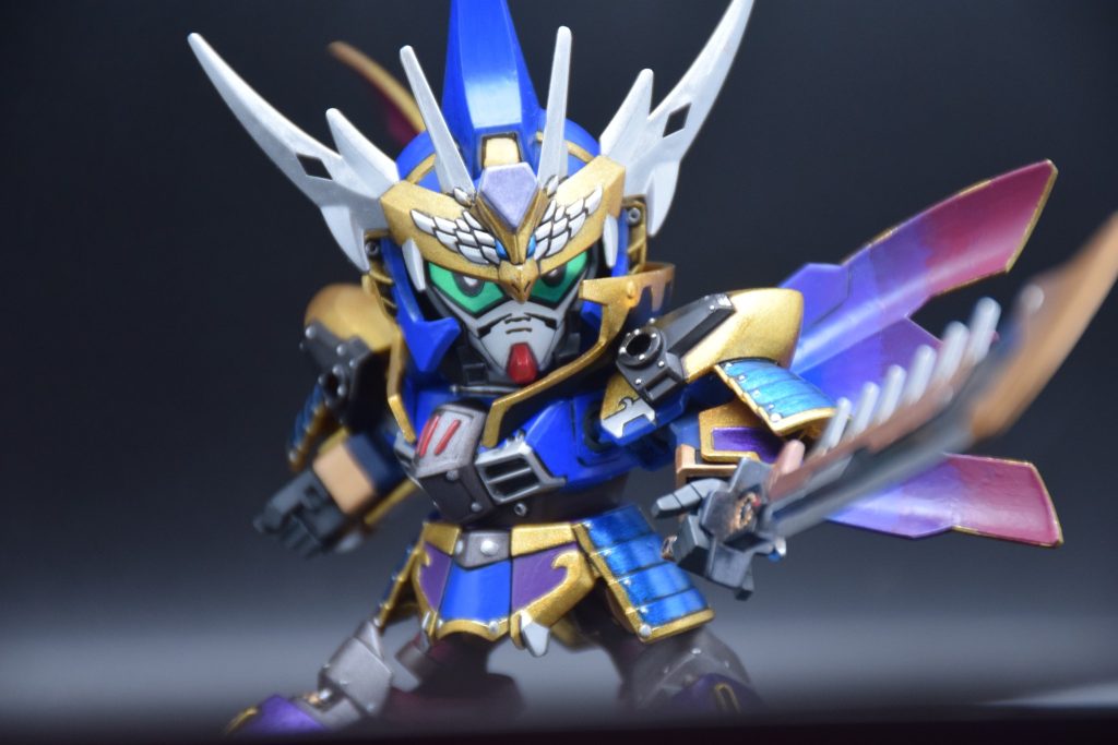 曹操ガンダム (真三國無雙color ver.) – SDガンダム三国伝 筆塗り全塗装–4枚目/制作者：KaTim