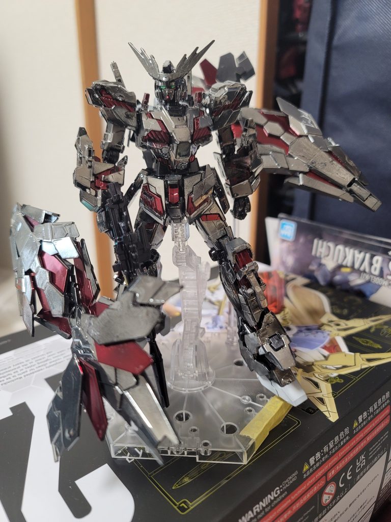 HG フェネクス　シルバーコーティング風–2枚目/制作者：nabewobilly