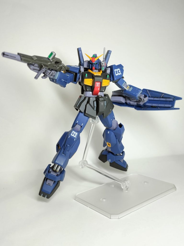 可動が凄すぎて逆にどんなポージングすればよいか分からなくなりました(gundam-kao5)