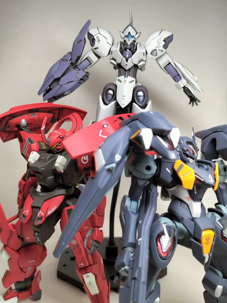 これがやりたかったの図(gundam-kao6)水星キット大好き(gundam-kao3)最後までご覧いただきありがとうございました✨️