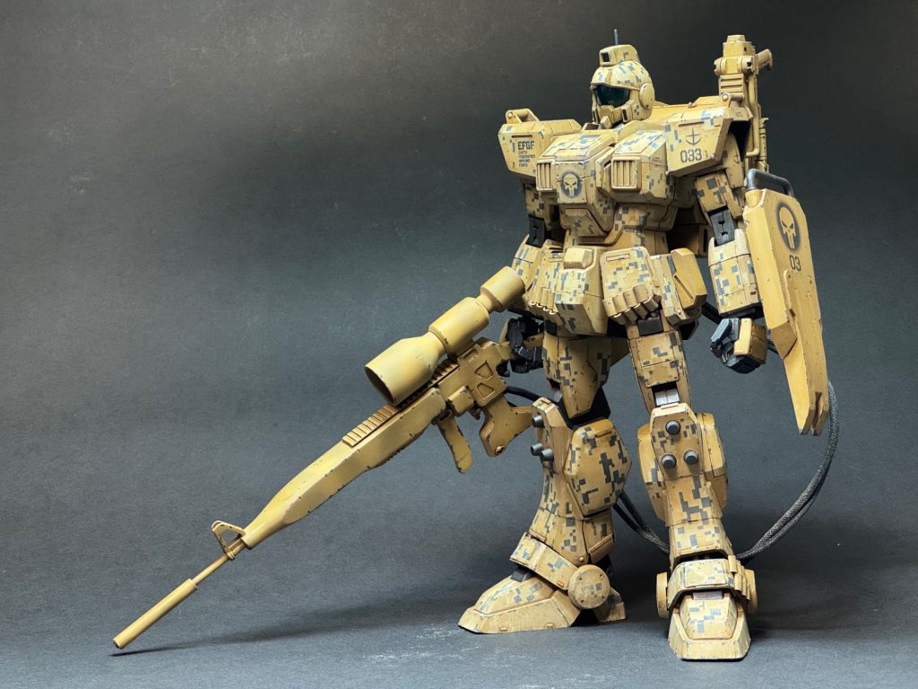 ライフルも実銃を参考にしながら小改造しました。