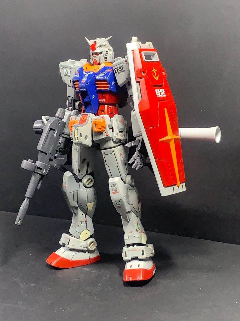 ガンダムのみのショット。かなりイジりました。