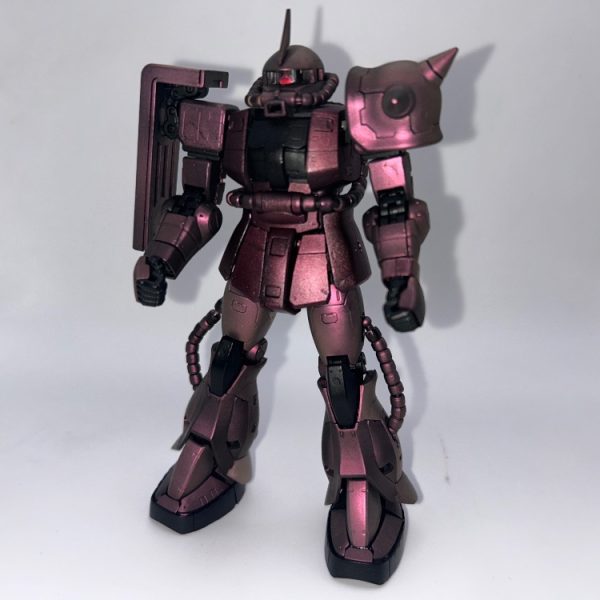 RGシャア専用ザク　つや消しメタリック塗装
