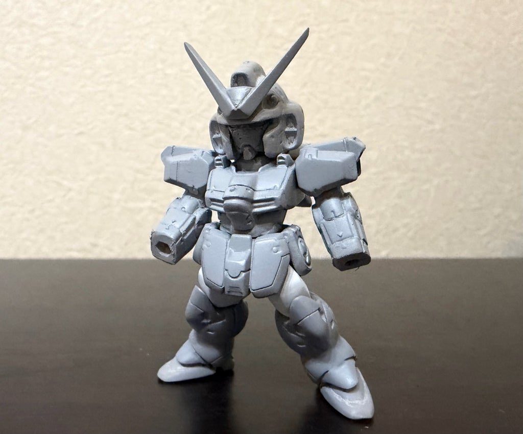 サフチェック頭部、胸部、ランドセルは旧弾フェイスはF91ライフルはガンブラスターからアンテナは角度変更して延長&nbsp;