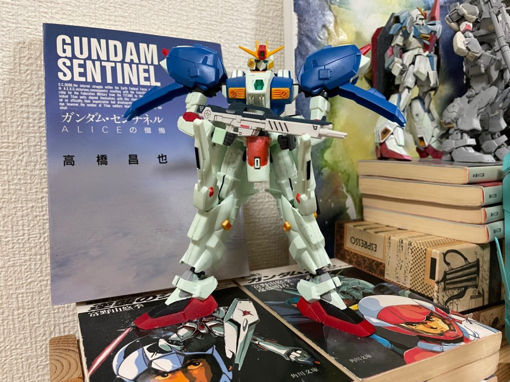 旧キットSガンダム関節可動部分塗装
