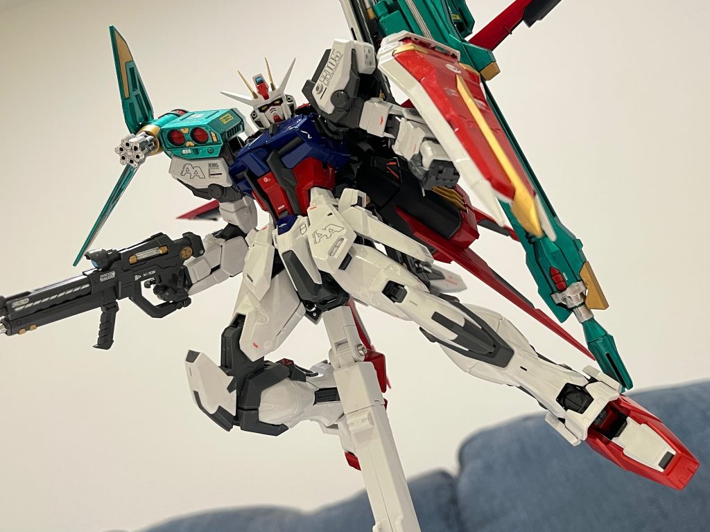 ハーフパーフェクトストライクガンダムでOP2 Momentよりの出撃シーンを再挑戦してみました。