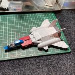 今日も良く頑張ったw本体の塗り分けとバーニア残した所までなんとか到達。。明日残塗[…]