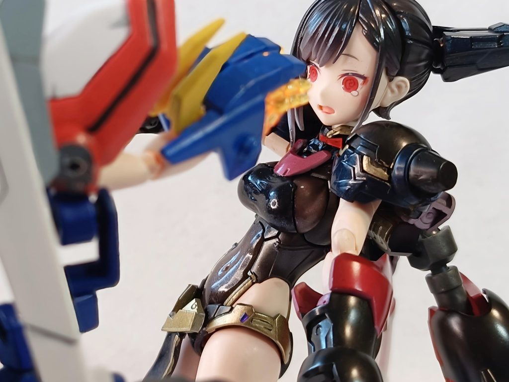 過去作、ゴッドガンダムちゃんとの師弟対決！「あわわわわ！」顔が大変よろしい…！！！！つよつよキャラがひどいめにあうのも、これはこれで一興…！！！