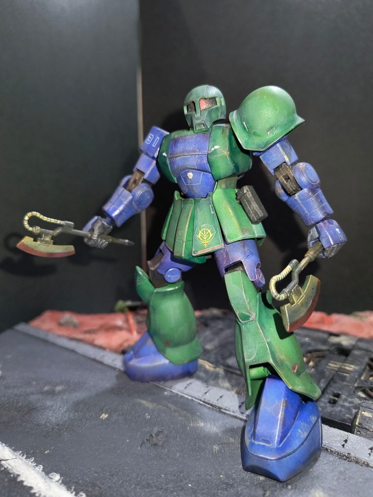 斧二刀流！(zaku-kao2)