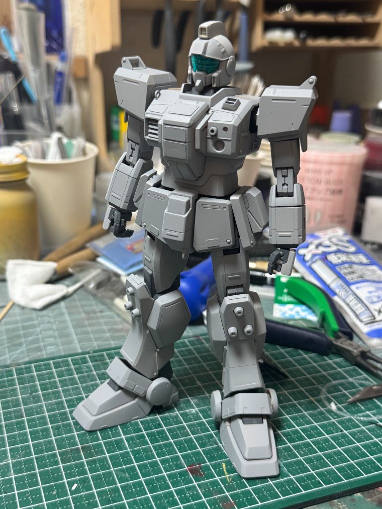 スジボリは過去作の陸系に合わせて統一感を出しました。