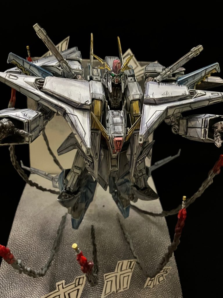 クスィーガンダムを漫画イラスト風塗装に✨