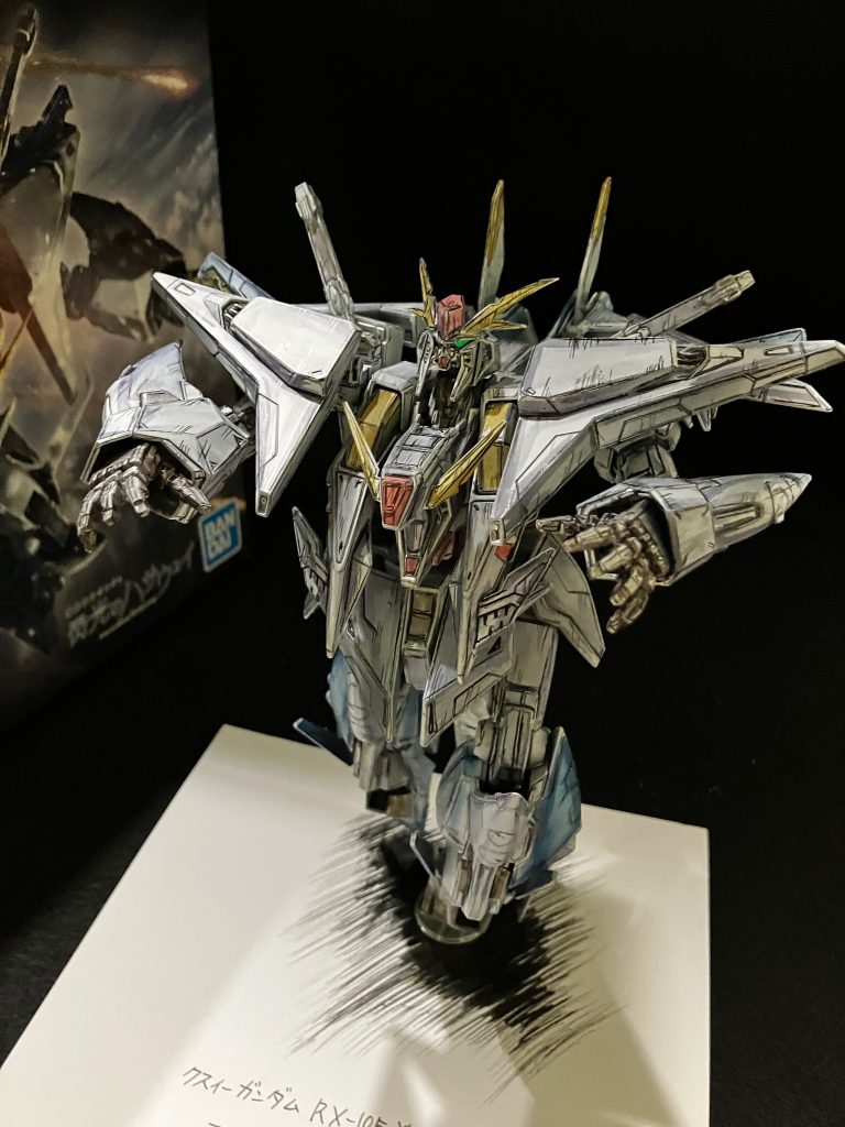 漫画の機動戦士ガンダム「閃光のハサウェイ」を参考に漫画表紙や巻頭カラーのように世界観を目指しました✨
