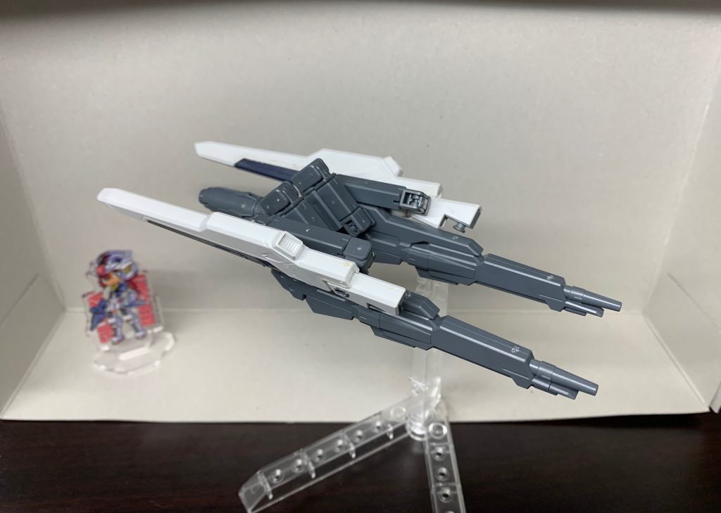 アサルトパック　フリーダムガンダムの物を流用。Gディフェンサーみたいに単体でも動けます。&nbsp;今回は自分の拙い作品を見ていただきありがとうございました。よろしければ他の作品も見てみて下さい。