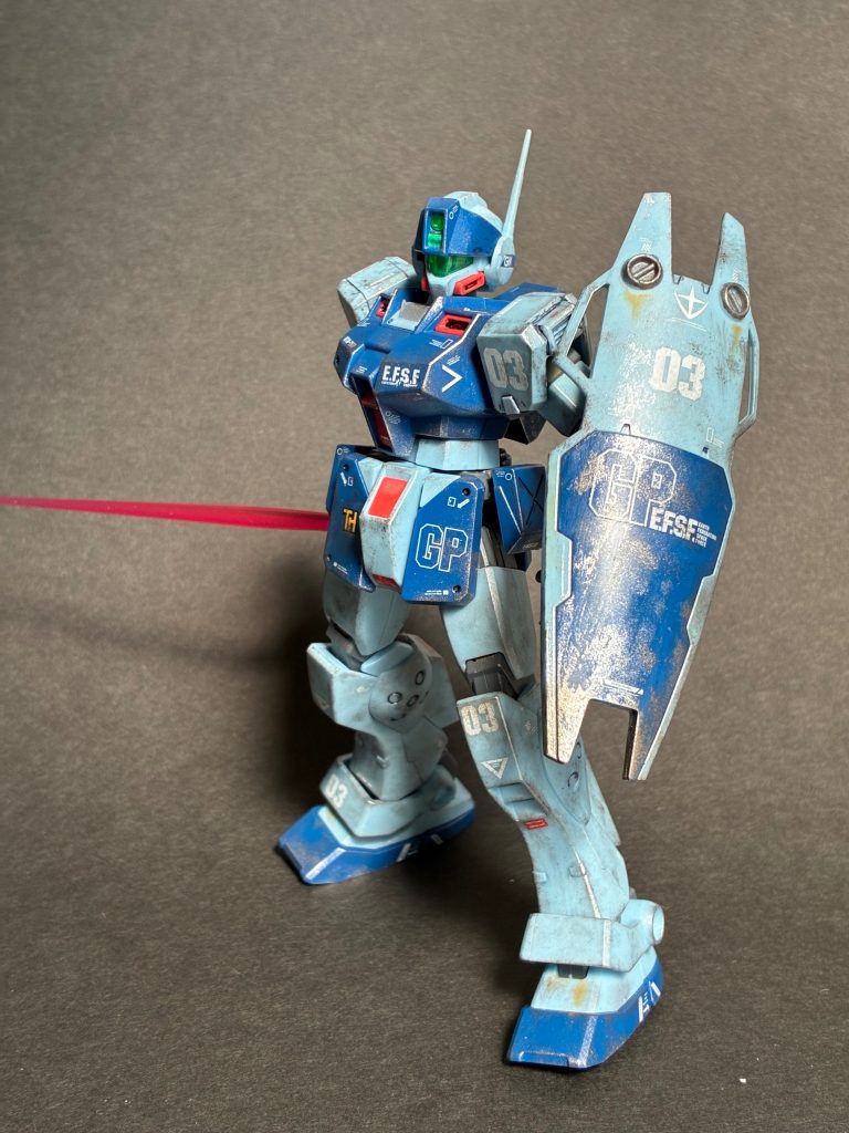 ウェザリングは加減が難しいですね。汚しすぎた気がしています。特にシールド。