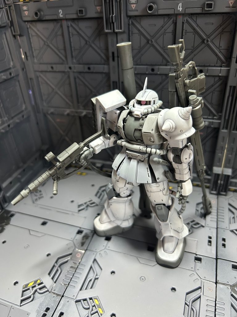 ザクⅡ無塗装やってみたよ