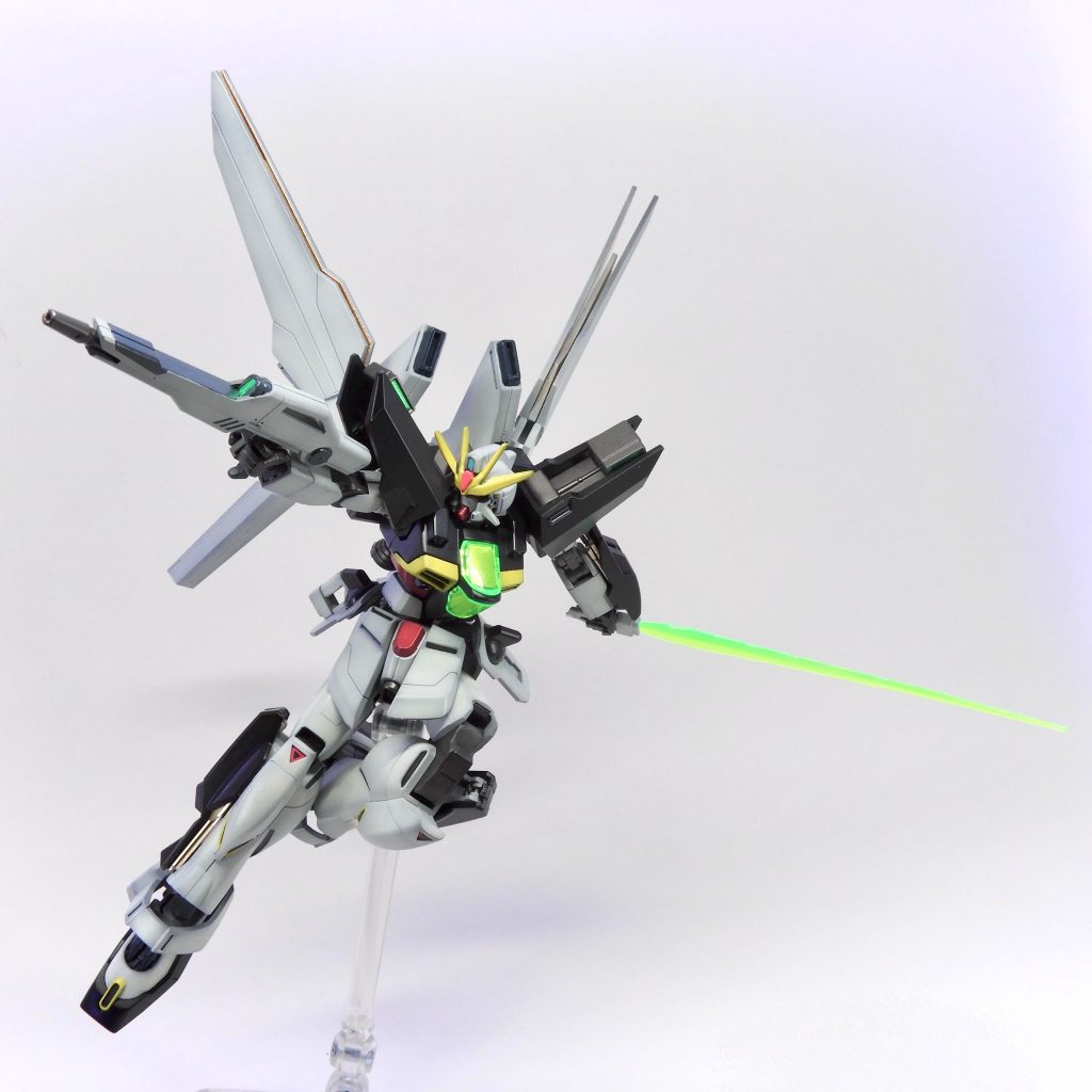 HGAW ガンダムダブルエックス (黒立ち上げ)–3枚目/制作者：ARIKA_plamozombie