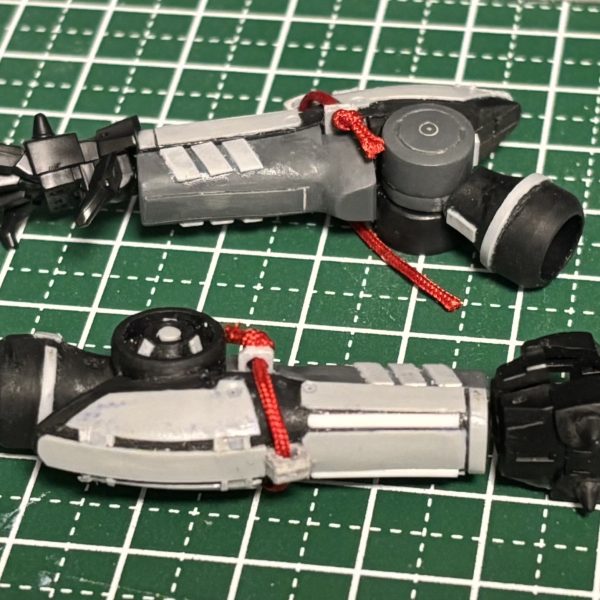 久々に体調崩してペース落ちてます。・シークレット武装を作成・背部のGNドライブをよくわからないけどゴテゴテに・腕をディティールアップとりあえず腕だけ画像あげときます。ゴリゴリに籠手感出してみましたが、悪くないかな。（2枚目）