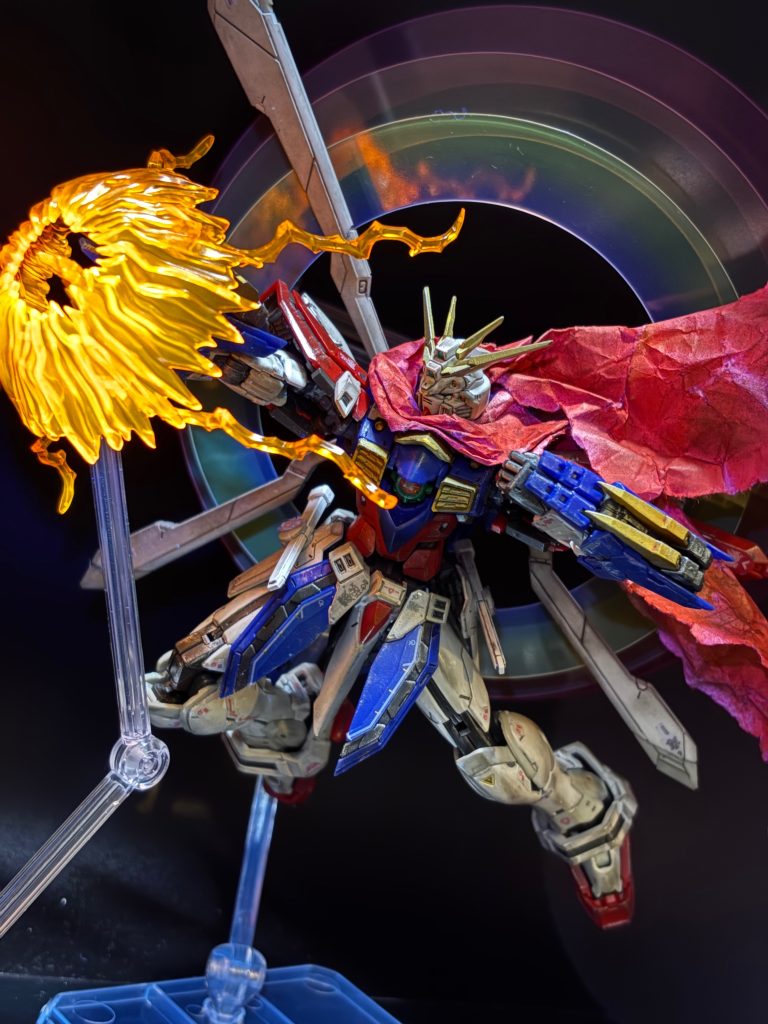 爆ぁぁぁぁぁあく熱ぅぅぅぅ❗️ゴォォォッドォォォ、フィンガァァァァァァッ‼️のエフェクトパーツ🔥これ、お気に入りです(gundam-kao3)