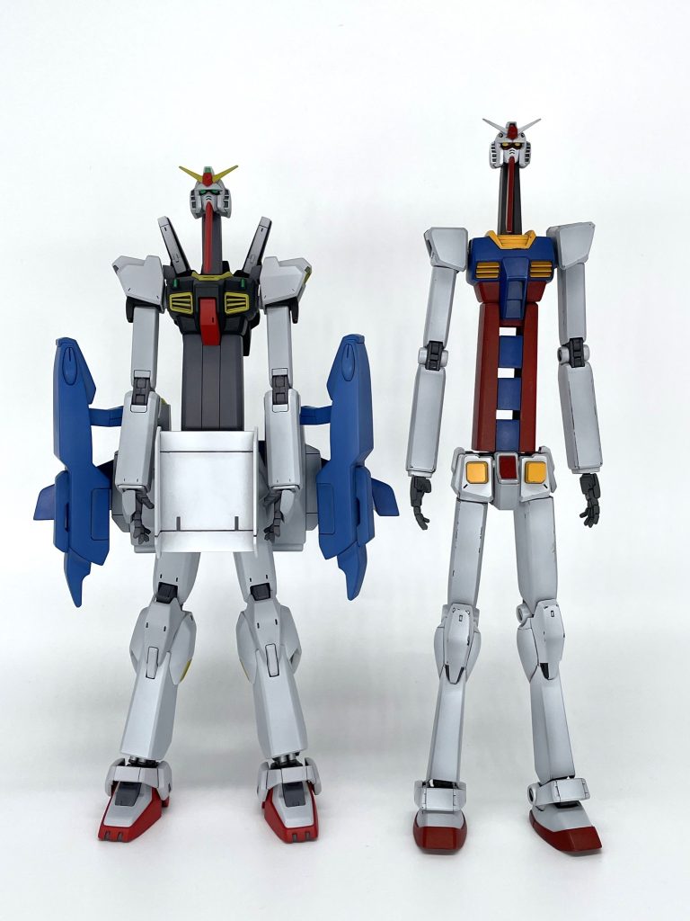 以前作ったガンダムより少し背が低くなりました。