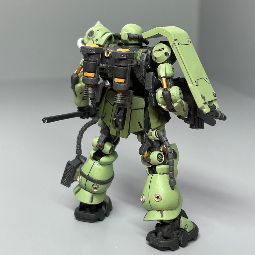 特攻ロケットブースターことラケーテンガルテンも作りましたが無い方が好みだったので飾る時は外します。