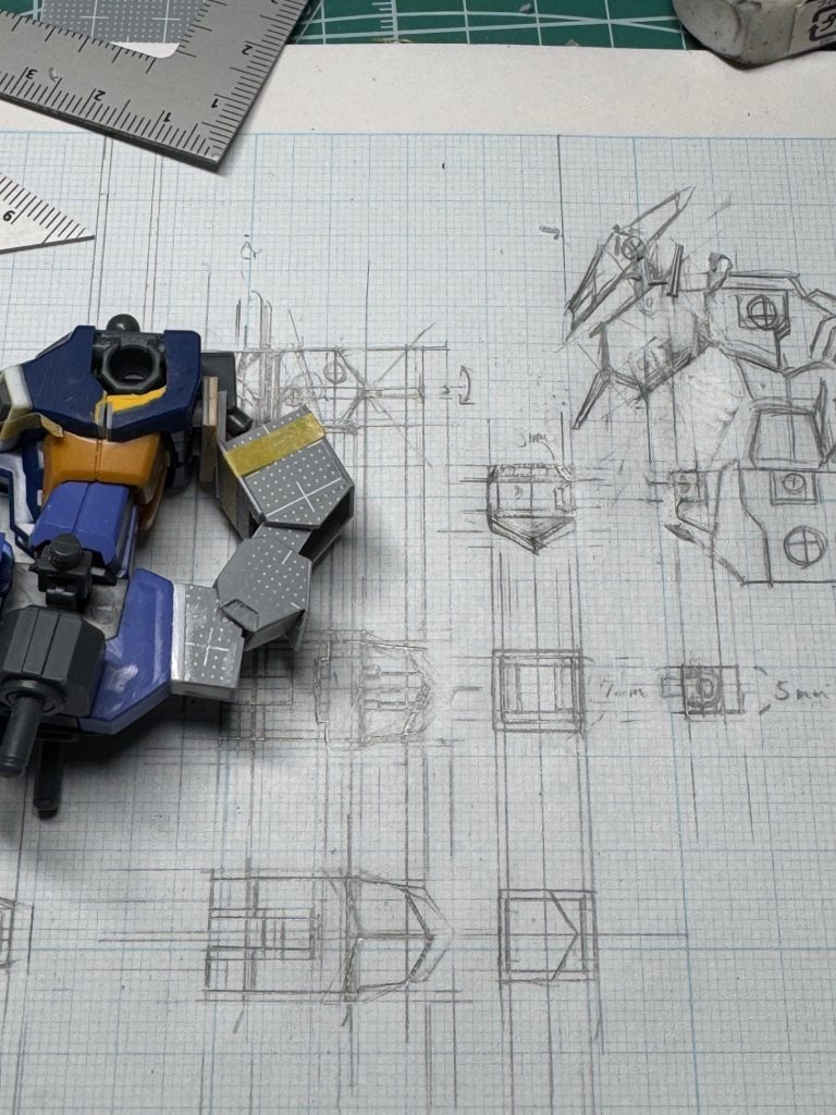 ガイアシルエットを製作中。