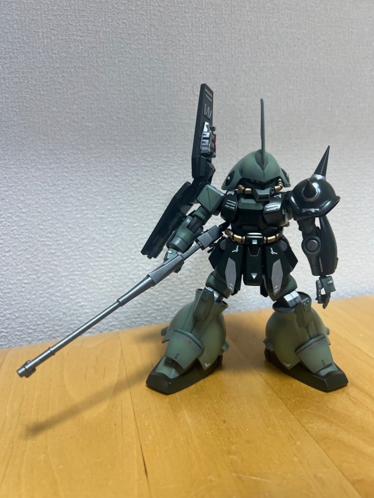 ウェザリング前の状態。綺麗に塗れたので汚すか少し迷いました。結果汚してよかったです。