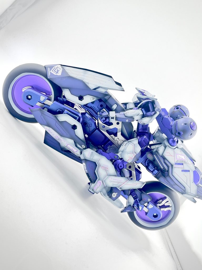 フレーム　ガイア:プリズムメタリックブルーパープル白　ガイア:スチールホワイト紫　ガイア:ヘキサバイオレットフラット&グロスクリヤー
