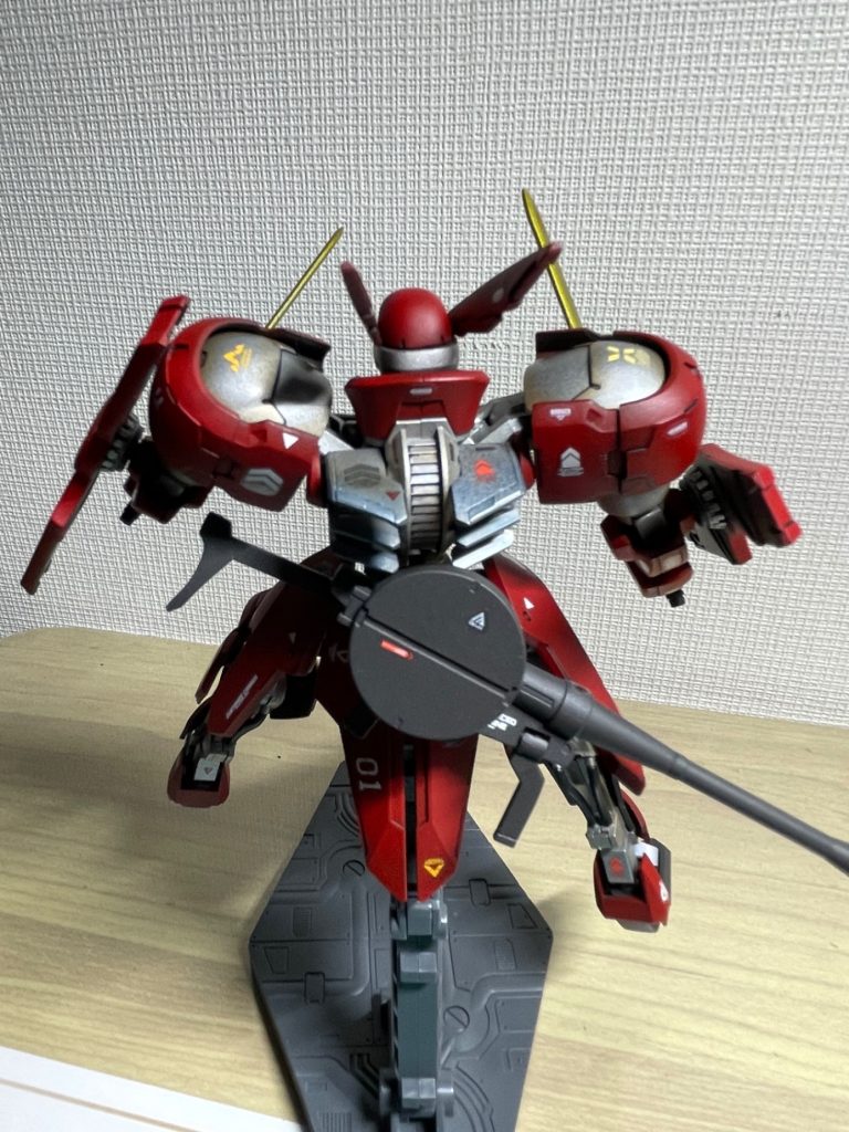 バックショット！　少しウェザリングしてみました。