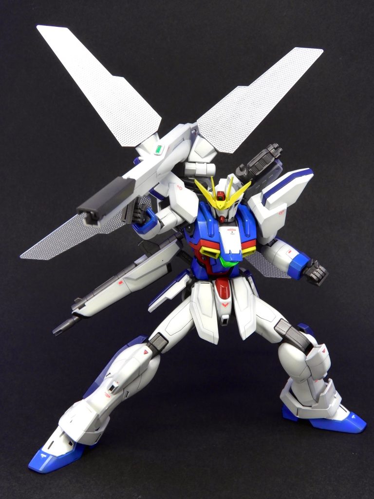 HGAW ガンダムX (黒立ち上げ)–2枚目/制作者：ARIKA_plamozombie
