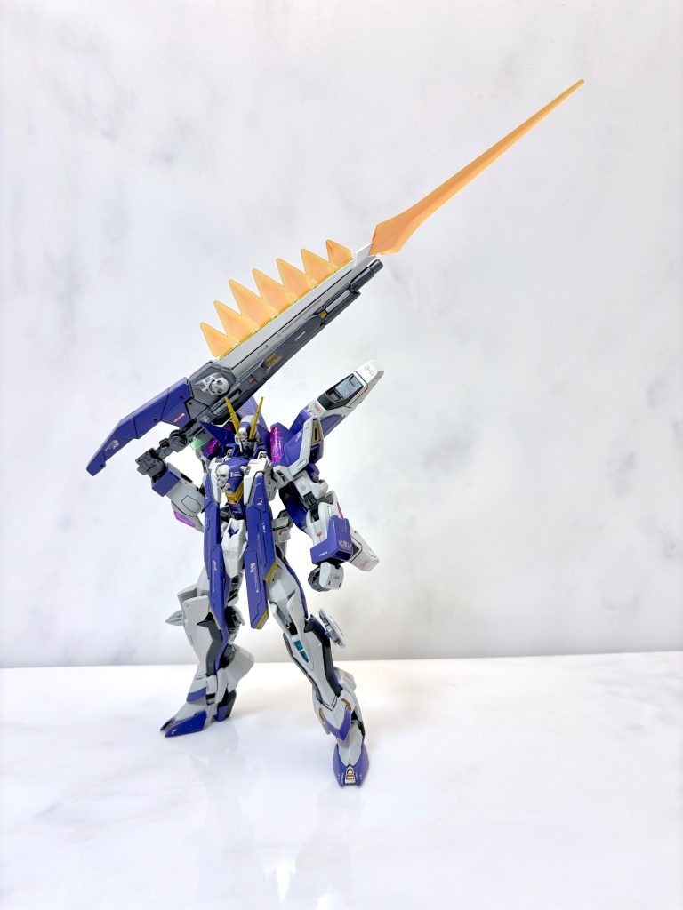バーニングバースト+セーフティ解除高機動+高火力+高エネルギー消費奥の手だが使うと貯蔵量の半分近くエネルギーを食う諸刃の剣デカ過ぎて画角に収まりませんでした
