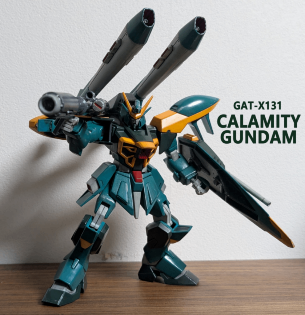 コレクションシリーズのついで気味に作成したHGカラミティガンダムなど