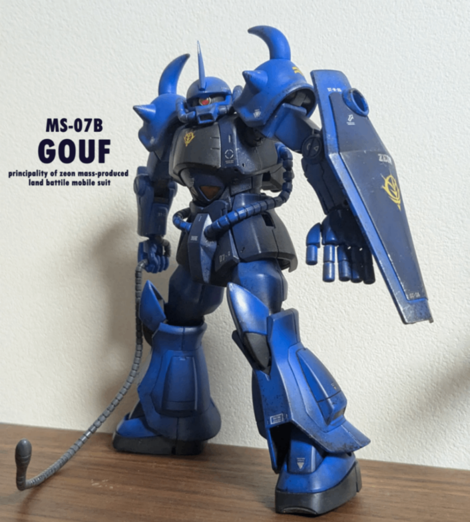 デカールとか汚しとかの練習をすこしずつ HGUC グフ（REVIVE）