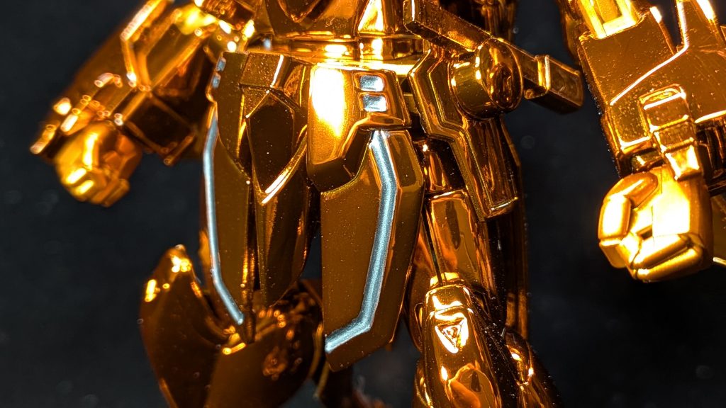 HGゴッドガンダム(ハイパーモード)をメッキ塗装で再現しました–5枚目/制作者:くらくらプラモ