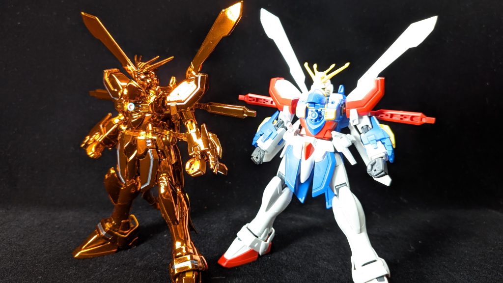HGゴッドガンダム(ハイパーモード)をメッキ塗装で再現しました–6枚目/制作者:くらくらプラモ