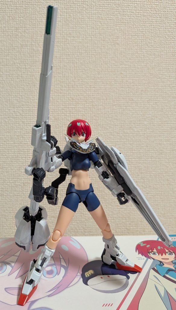 メイン武器・バリアブルロッドライフル&エスカッション装備状態。