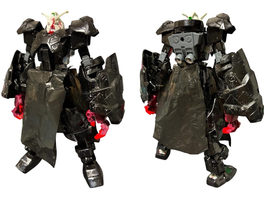 ネメシスG。某製薬会社がEGガンダムをウイルス注入で製作した生体?兵器。使用パーツは30mf鉄禍の僧兵と30mmフルアーマーパーツ2。