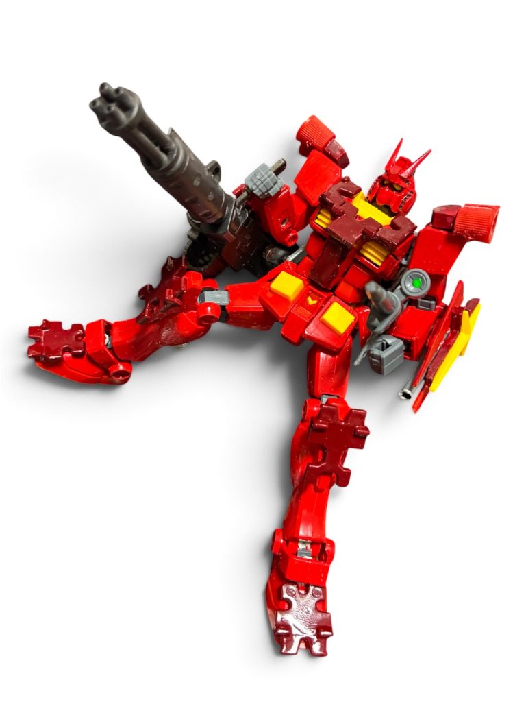ガトリングとビームライフル^_^オリジナルとは違う武装で一斉射^_^