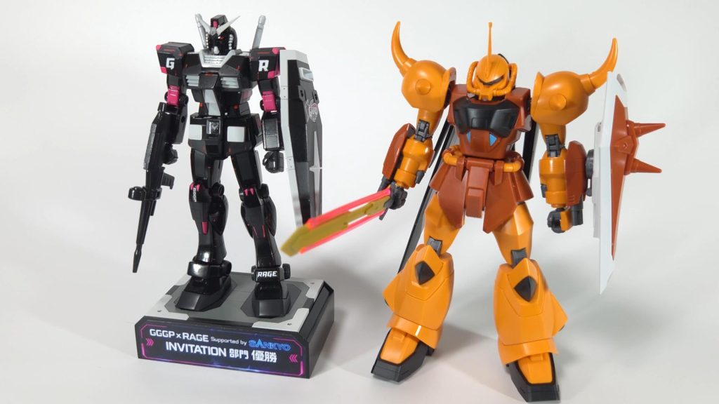 完成したトロフィー（レプリカ）の大きさはHGグフイグナイテッドと同じ大きさです。
