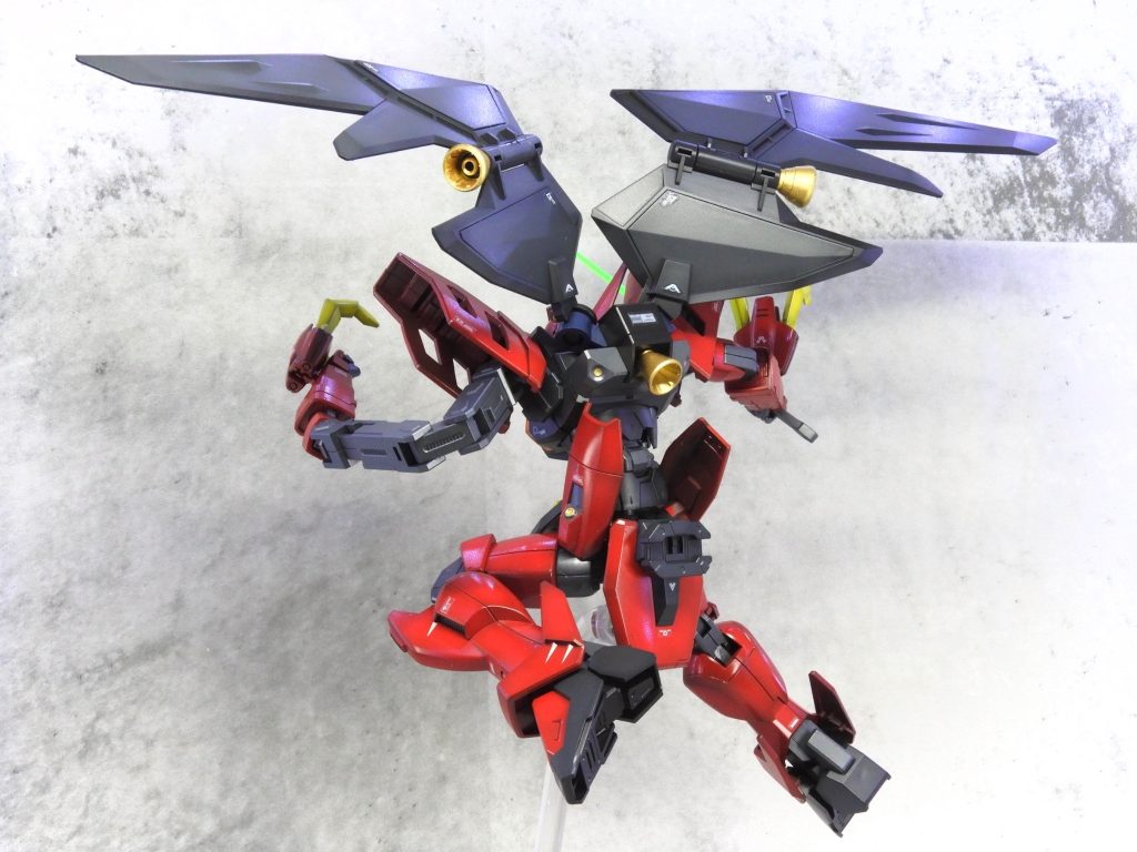HGAW ガンダムヴァサーゴ (黒立ち上げ)–4枚目/制作者：ARIKA_plamozombie