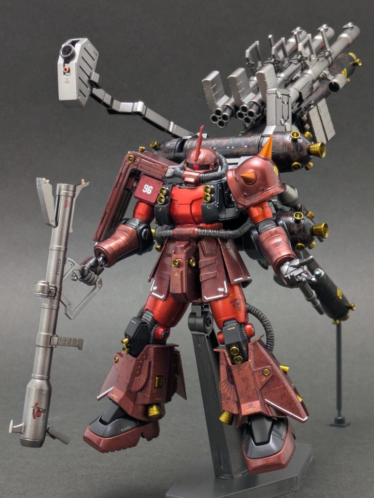 【スタイル調整】首:1mm延長モノアイ部すき間:0.5mm狭く胸中央:1mm前へモモ:3mm延長足首:1mm前へ
